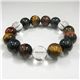 5A天然本水晶&3色タイガーアイ(ブレスレット)ブレス 14mm画像最小1