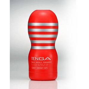 赤TENGA 　ディープスロート・カップ　特殊な構造が生み出す、DEEPな吸いつき感。