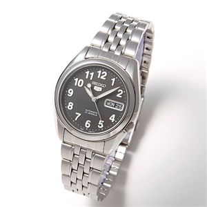 SEIKO(セイコー) オート5 ブレスウォッチ SNK381 ブラック・アラビア