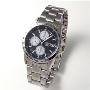 SEIKO（セイコー） メンズ クロノグラフブレスウォッチ SND365PC ネイビー