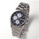 SEIKO（セイコー） メンズ クロノグラフブレスウォッチ SND365PC ネイビー