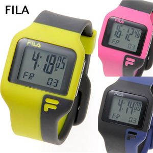 FILA（フィラ） タッチライト ツートン デジタルウォッチ ピンク×ブラック