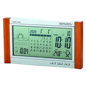 ADESSO（アデッソ） カレンダー電波時計（天気予報機能付） TSB-376