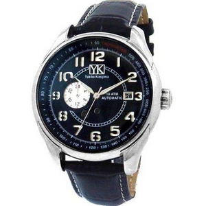 YukikoKimijima オートマチック レザーウォッチ KA-2894-05 ブラック