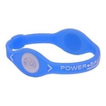 POWER BALANCE（パワーバランス） シリコンブレスレット ブルー Sサイズ