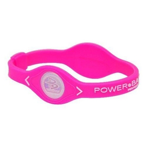 POWER BALANCE（パワーバランス） シリコンブレスレット ピンク Mサイズ