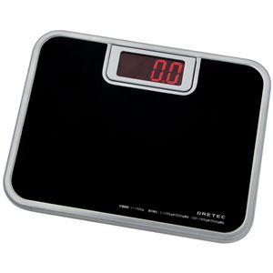 dretec（ドリテック） LED体重計 BS-116BK ブラック