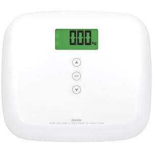 dretec（ドリテック） ボディスケール「ピエトラBMI」 BS-158WT ホワイト