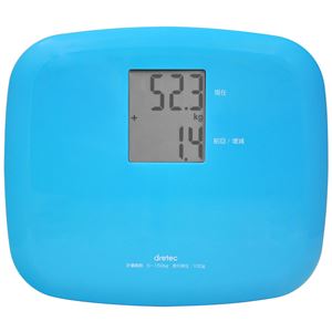 dretec（ドリテック） ボディスケール「クラベール」 BS-164BL ブルー