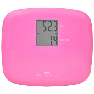 dretec（ドリテック） ボディスケール「クラベール」 BS-164PK ピンク