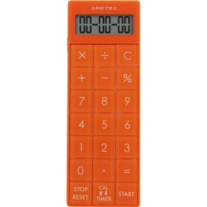 dretec（ドリテック） 電卓付長時間タイマー CL-116OR オレンジ