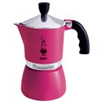コーヒーメーカー（モカ フィアメッタ） 直火式【BIALETTI（ビアレッティ）/MOKA FIAMMETTA】ピンク 3952