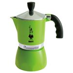 コーヒーメーカー（モカ フィアメッタ） 直火式【BIALETTI（ビアレッティ）/MOKA FIAMMETTA】グリーン（緑） 3962