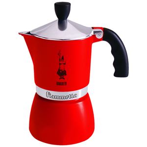 コーヒーメーカー（モカ フィアメッタ） 直火式【BIALETTI（ビアレッティ）/MOKA FIAMMETTA】レッド（赤） 4082