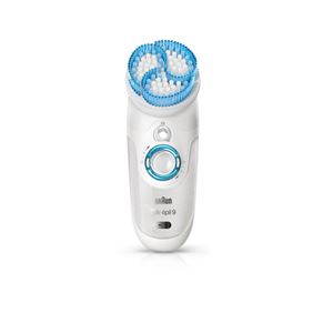 シルク・エピル9 スキンスパ（脱毛器） 防水/角質ケアブラシ付き/2段階スピード設定可【BRAUN（ブラウン）】 SE9961-E