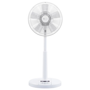 扇風機（DCリビング扇） 省エネ リモコン付き 減光モード/人感センサー/タイマー搭載 パールホワイト（白） UF-DHR30J-W