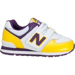 New Balance（ニューバランス） アウトドア・ウォーキング シューズ Kids LIFESTYLE KV574 イエローXレッドパープル 21.0cm