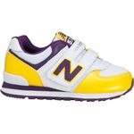 New Balance（ニューバランス） アウトドア・ウォーキング シューズ Kids LIFESTYLE KV574 イエローXレッドパープル 22.5cm