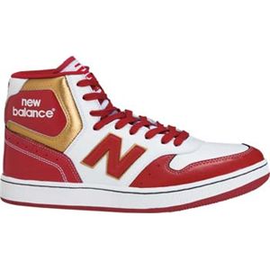 New Balance（ニューバランス） バレー、バスケ、ハンド シューズ Basketball LIFESTYLE/CLASSIC P485EE ホワイトＸボルドー 24.0cm ワイズ：EE