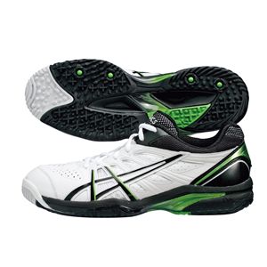 ASICS（アシックス） プレステージライトOC ホワイト×メタルグリーン TLL680 25.5