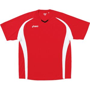 ASICS（アシックス） ゲームシャツ半袖 レッド XS1128 O