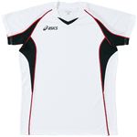 ASICS（アシックス） ゲームシャツHS ホワイトXブラック XW1295 XO