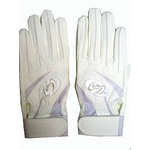 Zeems（ジームス） 高校野球対応 バッティング手袋 両手用 ウォッシャブル ホワイト Sサイズ（23cm）