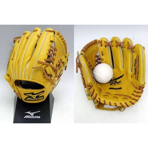 2009年モデル!! MIZUNO（ミズノ） 軟式用グローブ ミズノプロ インフィルダーセレクション 内野手用 サイズ9 ナチュラル 右投げ用 ナチュラル(47)