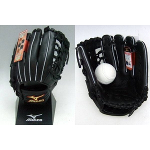2009年モデル MIZUNO（ミズノ） 少年軟式用グローブ DIAMOND MASTER（ダイヤモンドマスター） 内野手用（新井型）LLサイズ ブラック 右投げ用 ブラック(09)