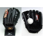 2009年モデル MIZUNO（ミズノ） 少年軟式用グローブ DIAMOND MASTER（ダイヤモンドマスター） 内野手用（新井型）LLサイズ ブラック 右投げ用 ブラック(09)
