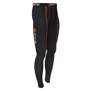 噂の着るサプリメント!! 【SKINS（スキンズ）】 『SNOWメンズロングタイツ black/Orange』 M 