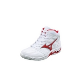 MIZUNO（ミズノ） ミズノ ウェーブルーキーBB ホワイト×レッド 23.5cm