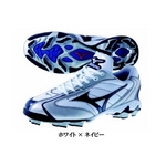 MIZUNO（ミズノ） ポイントスパイク ウエーブフランチャイズセレクト ホワイト×ネイビー 24.5cm 
