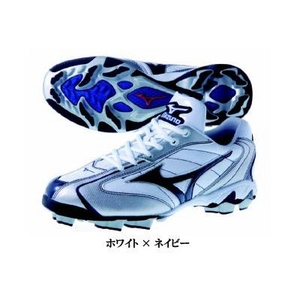 MIZUNO（ミズノ） ポイントスパイク ウエーブフランチャイズセレクト ホワイト×ネイビー 28.5cm 