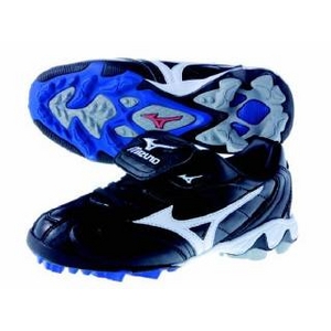 MIZUNO（ミズノ） ポイントスパイク 未来のヒーローを目指すジュニアたちへ ウエーブフランチャイズJr ブラック×ホワイト 20.0cm 