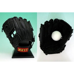 ZETT（ゼット） 2010年モデル 『バック ステージ』 少年軟式グローブ 左投げ用 内野オールラウンド用 ブラック