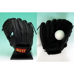 【2010年商品】 ZETT（ゼット） 少年軟式グローブ バックステージ ジェイフィッツ オールラウンド用 左投げ用 サイズM ブラック