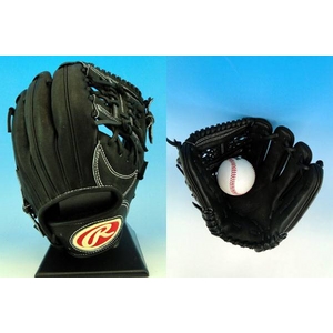 2010年商品 Rawlings（ローリングス） 硬式用グローブ『BUFFER』 内野手用 ブラック（90） 右投げ用