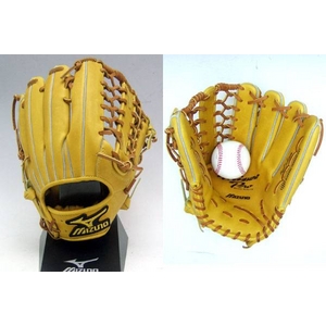 09年モデル MIZUNOPRO(ミズノプロ) 硬式グローブ 『バイオソールテクノロジーリアルセレクション』 外野手用 サイズ15 ナチュラル 右投げ用