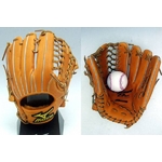 09年モデル MIZUNOPRO（ミズノプロ） 硬式グローブ 『バイオソールテクノロジーリアルセレクション』 外野手用 サイズ15 オレンジ 左投げ用