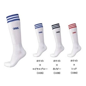 ZETT（ゼット） ソフトボール用機能パイルソックス 25〜27cm bk1370l ホワイト×ロイヤルブルー