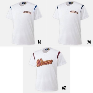 MIZUNO�i�~�Y�m�j �}���`�x�[�X�{�[���V���c �n�[�t�{�^���^�C�v 52lb309 XO �z���C�g�~���b�h(62)�摜���̂P�X�V��