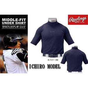 ICHIRO�i�C�`���[�j�A���_�[�V���c�� RAWLINGS�i���[�����O�X�j �n�C�l�b�N�����~�h���t�B�b�g�A���_�[�V���c BRD-52 ���b�h(23) XO�摜����1