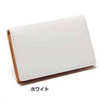 LORETO(ロレート) コードバンシリーズ 名刺入れ ホワイト