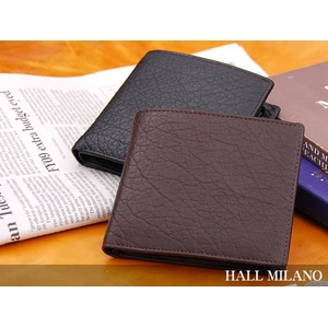 HALL MILANO(ハルミラノ) バッファロー2つ折り財布 ダークブラウン