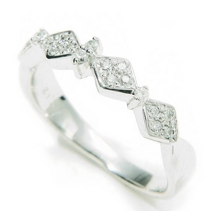 Beji（ベジ） 〜elegant style series〜 rhombus/リング 9号 tj200909004be  K10ホワイトゴールド