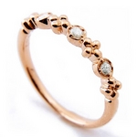 Beji(ベジ) 〜elegant style series〜 flowers/リング 7号 tj200909003be K10 ピンクゴールド