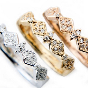 Beji(ベジ) ～elegant style series～ rhombus/リング 9号 tj200909004be K10 ピンクゴールド