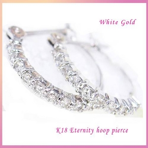 Beji（ベジ） Eternity hoop/pierce【ホワイトゴールド】 tj200912020be