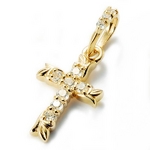 LION HEART(ライオンハート) PLUMERIA/Plumeria Cross Pendant/ペンダントトップ イエローゴールド